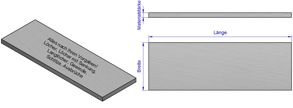 Flacheisen, Flachstahl Flachverbinder nach Maß