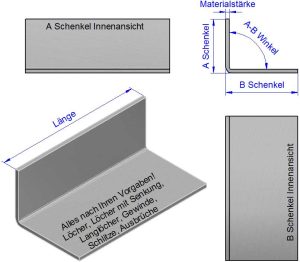 L Winkel, Profile, Kantbleche nach Maß